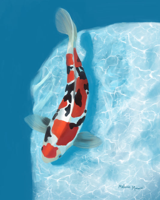 Koi Fish Print